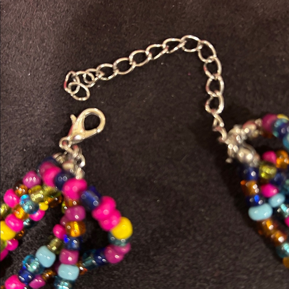 Multicolor Multistrand Necklace. Euc - image 2